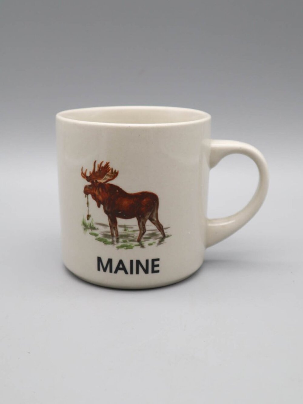 Vintage Maine Moose Souvenir Mug Wildlife Mugs Cabincore Country Rustic